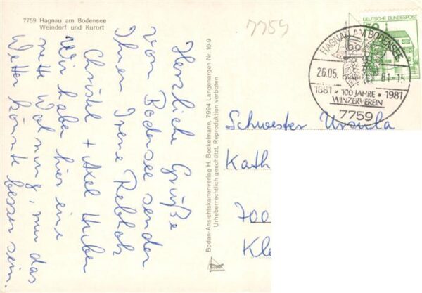 Hagnau Bodensee Kirche Bootshafen Seepanorama – Bild 2