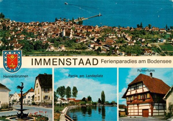 Immenstaad Bodensee Fliegeraufnahme Hennenbrunnen Partie am Landeplatz Pulvertur