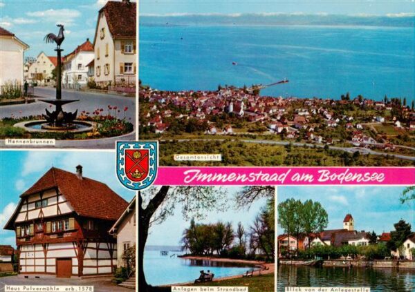 Immenstaad Bodensee Hennenbrunnen Fliegeraufnahme Haus Pulvermuehle Anlagen am S
