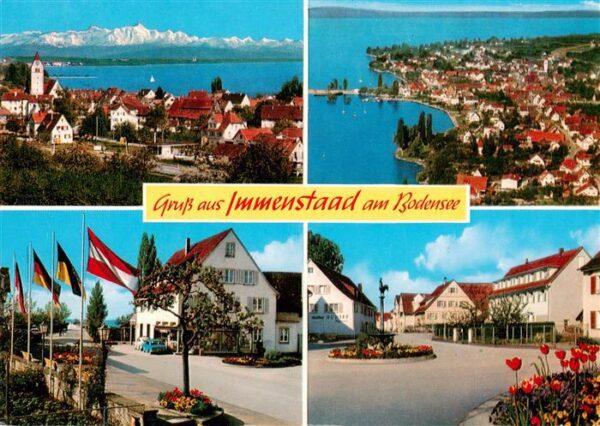 Immenstaad Bodensee Panorama Fliegeraufnahme Strassenpartien