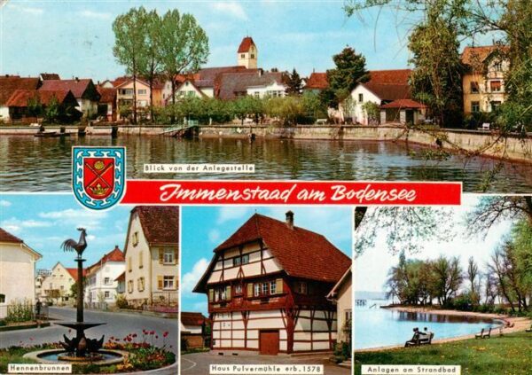 Immenstaad Bodensee Hennenbrunnen Fliegeraufnahme Haus Pulvermuehle Anlagen am S