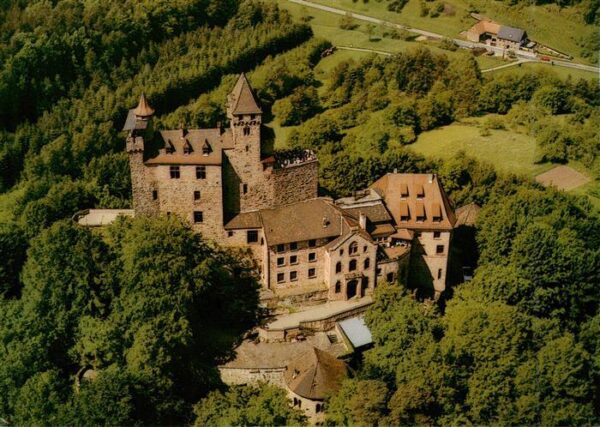 Bad Bergzabern Ritterburg Berwartstein Fliegeraufnahme