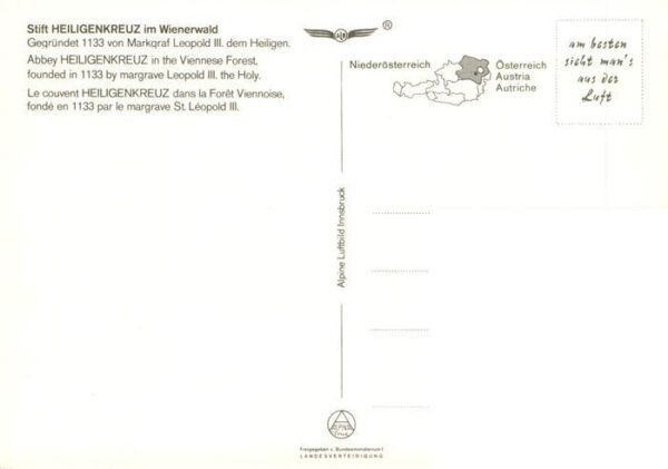 Heiligenkreuz Kloster Niederoesterreich AT Fliegeraufnahme mit Stift Heiligenkre – Bild 2