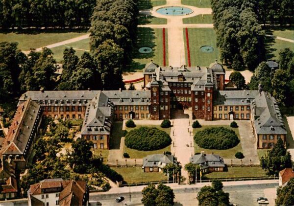 Schwetzingen BW Schloss Schwetzingen Fliegeraufnahme