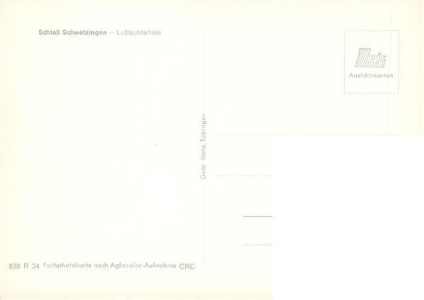 Schwetzingen BW Schloss Schwetzingen Fliegeraufnahme – Bild 2