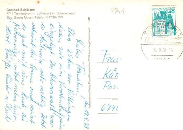 Tennenbronn Gasthof Schuetzen – Bild 2
