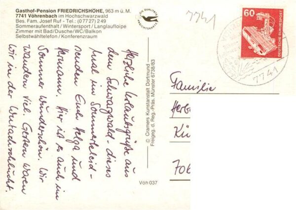 Voehrenbach Gasthof Friedrichshoehe Fliegeraufnahme – Bild 2