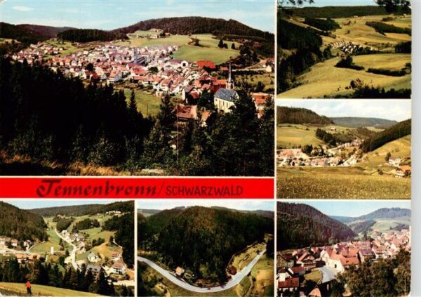 Tennenbronn Fliegeraufnahmen Panorama Strassenpartie