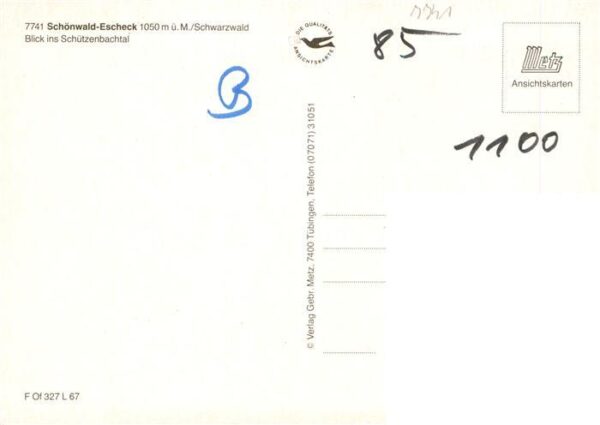 Escheck Schoenwald Schwarzwald Schuetzenbachtal Panorama – Bild 2
