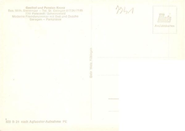 Peterzell St Georgen Gasthof Pension Krone – Bild 2
