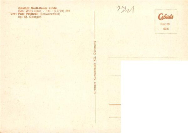 Peterzell St Georgen Gasthof Gross Bauer Linde Gastraeume – Bild 2