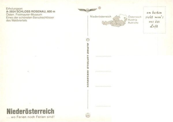 Schloss Rosenau Zwettl Niederoesterreich AT Fliegeraufnahme oesterr Freimauer Mu – Bild 2