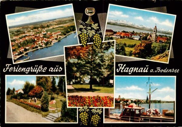 Hagnau Bodensee Fliegeraufnahme Park Teilansichten Hafen