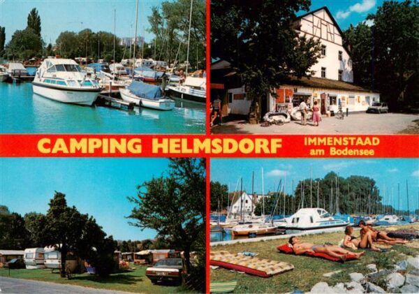 Immenstaad Bodensee Yachthafen Camping Helmsdorf Restaurant Liegewiese