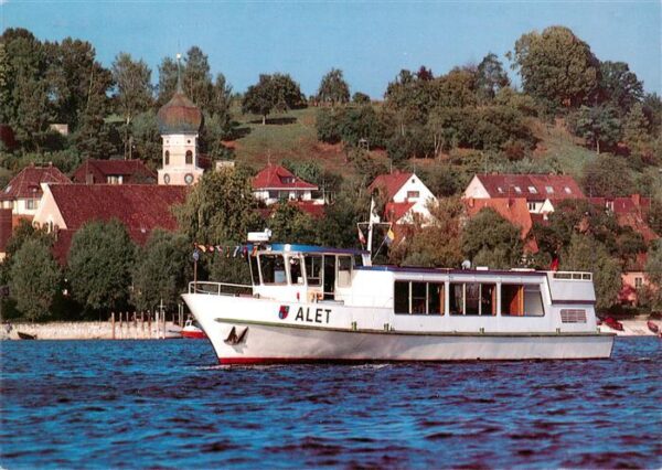 Allensbach Bodensee Teilansicht Ausflugsdampfer Alet