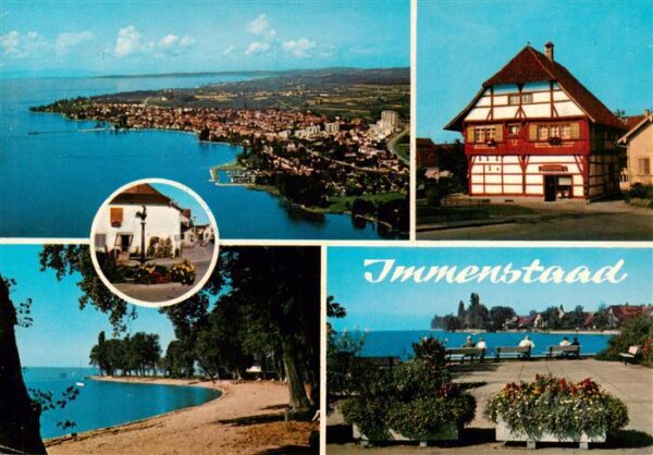 Immenstaad Bodensee Fliegeraufnahme Pulverhaus Strand Promenade