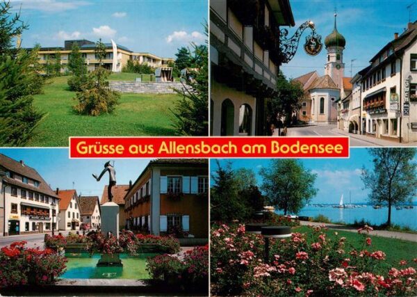 Allensbach Bodensee Sanatorium Kirche Brunnen Park