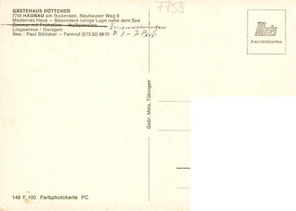 Hagnau Bodensee Gaestehaus Boettcher – Bild 2