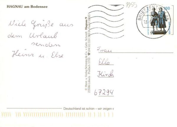 Hagnau Bodensee Kirche Weinberg Yachthafen Muehle Rathaus – Bild 2