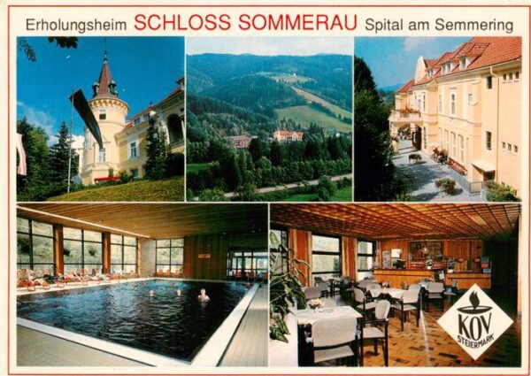 Spital Semmering Steiermark AT Erholungsheim Schloss Sommerau Panorama Hallenba