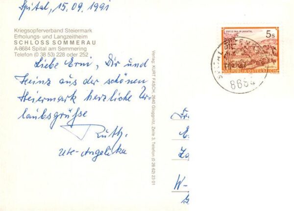 Spital Semmering Steiermark AT Erholungsheim Schloss Sommerau Panorama Hallenba – Bild 2