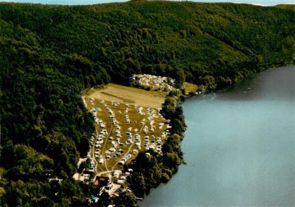Edersee Edertal Hessen DKV Zeltplatz Fliegeraufnahme