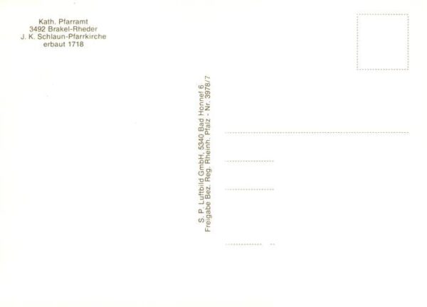 Rheder Nethe Kath. Pfarramt Pfarrkirche 18. Jhdt. – Bild 2