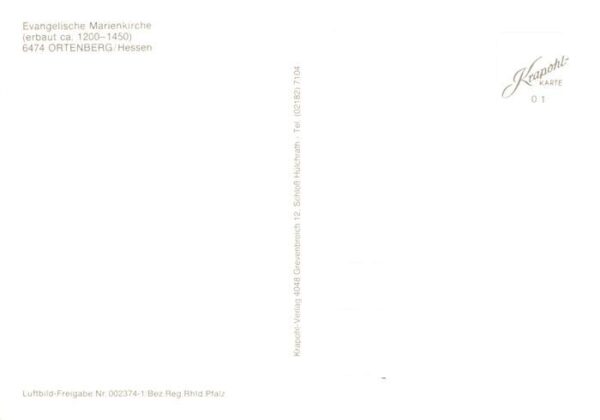Ortenberg Hessen Evangelische Marienkirche 15. Jhdt. – Bild 2