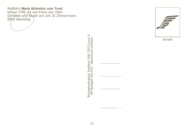 Wemding Bayern Wallfahrtskirche Maria Bruennlein – Bild 2