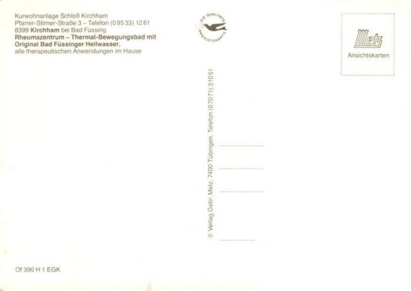 Kirchham Bad Fuessing Kurwohnanlage Schloss Kirchham Thermalbad Restaurant – Bild 2