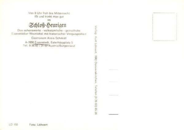 Eisenstadt Burgenland AT Schloss Heurigen Weinlokal – Bild 2