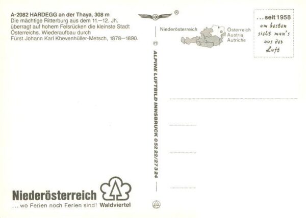 Hardegg Thaya AT Panorama mit Ritterburg – Bild 2