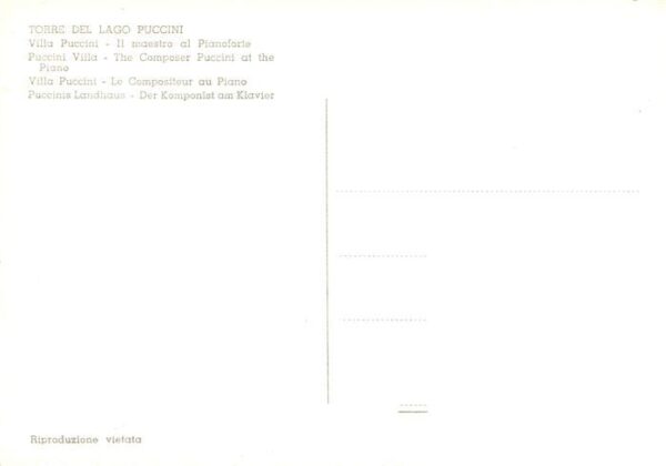 Puccini Villa Puccini Il maestro al Pianoforte – Bild 2