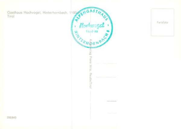 Hinterhornbach Tirol AT Gasthaus Hochvogel – Bild 2