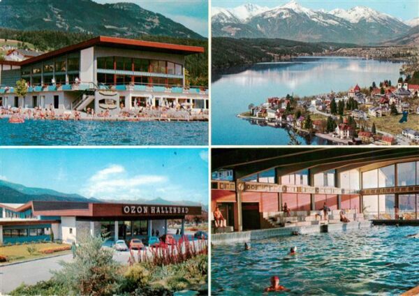 Millstatt Millstaettersee Kaernten AT Alpenseebad Ozon Hallenbad Panorama
