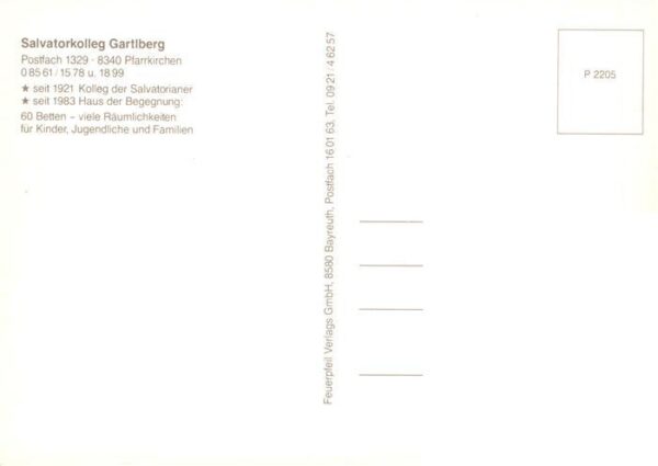 Pfarrkirchen Inn Salvatorkolleg Gartlberg Haus der Begegnung Kirche – Bild 2