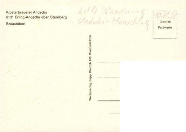Andechs Klosterbrauerei Andechs Braeustueberl – Bild 2