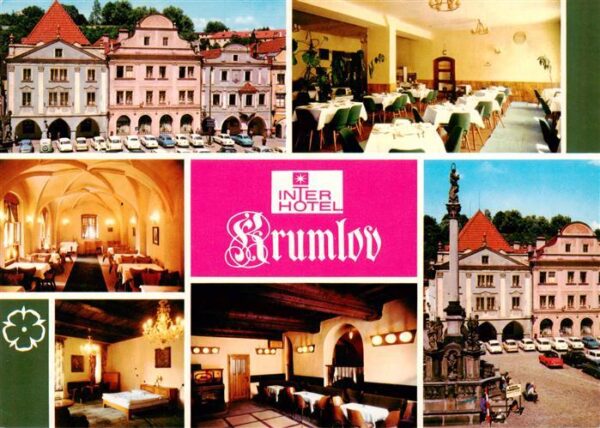 Cesky Krumlov Krumau Moldau CZ Interhotel Krumlov Gastraeume Zimmer Marktplatz
