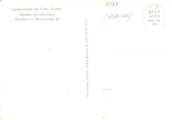 Nymphenburg Muenchen Krankenanstalt des Dritten Ordens – Bild 2