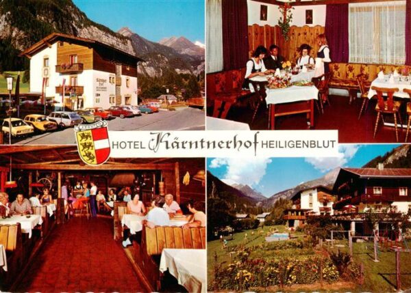 Heiligenblut Kaernten AT Hotel Kaerntnerhof Restaurant Garten