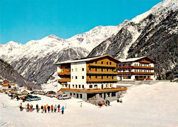 Ausserwald Soelden Alpengasthof Gruener mit Gaestehaus Klaus Wintersportplatz Al