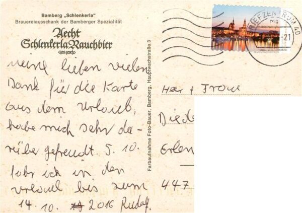 Bamberg Bayern Schlenkerla Brauereiausschank – Bild 2