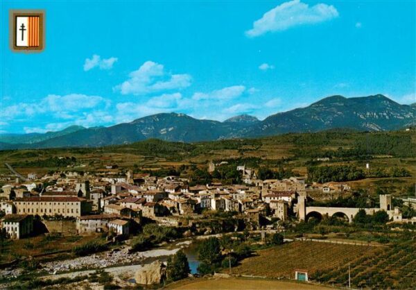 Besalu Girona Cataluna ES Vista general aérea