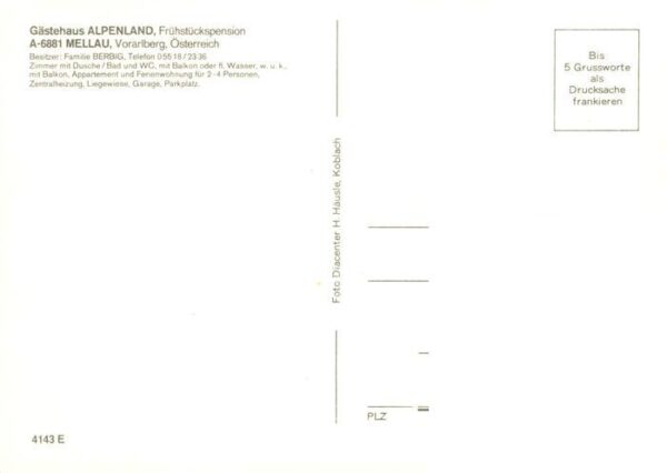 Mellau Vorarlberg Gaestehaus Alpenland – Bild 2