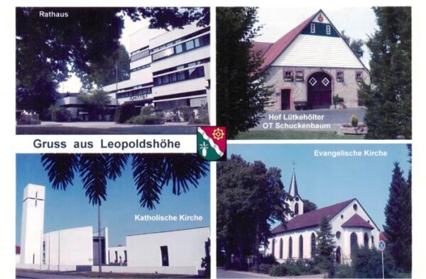 Leopoldshoehe Lippe NRW Rathaus Hof Luetkehoelter Kirchen