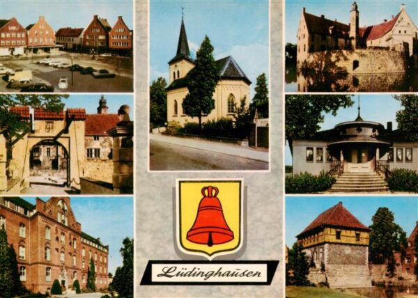 Luedinghausen Ortsmotive Kirche Wasserschloss