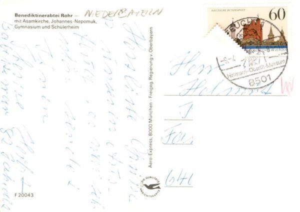 Rohr Niederbayern Benediktinerabtei Johannes-Nepomuk-Gymnasium und Internat – Bild 2