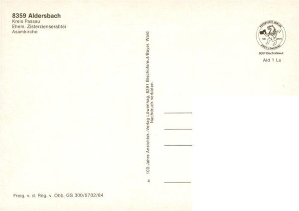 Aldersbach Bayern Ehemalige Zisterzienserabtei Asamkirche – Bild 2