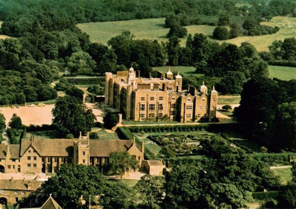Salisbury   Wiltshire UK The old Palace and Hatfield House aerial view