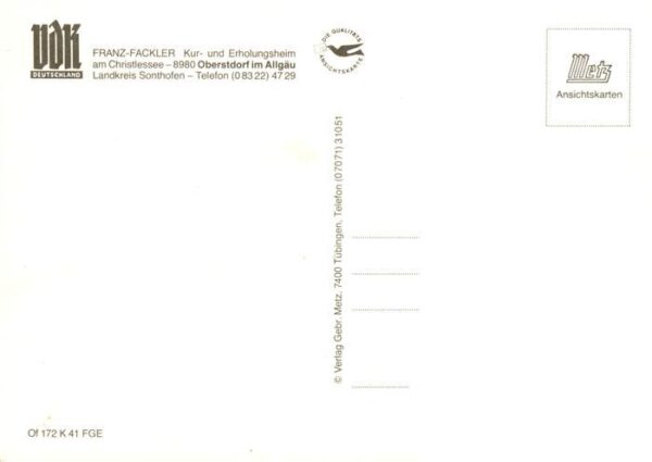 Oberstdorf VdK Erholungsheim Franz Fackler am Christlessee Gastraum – Bild 2